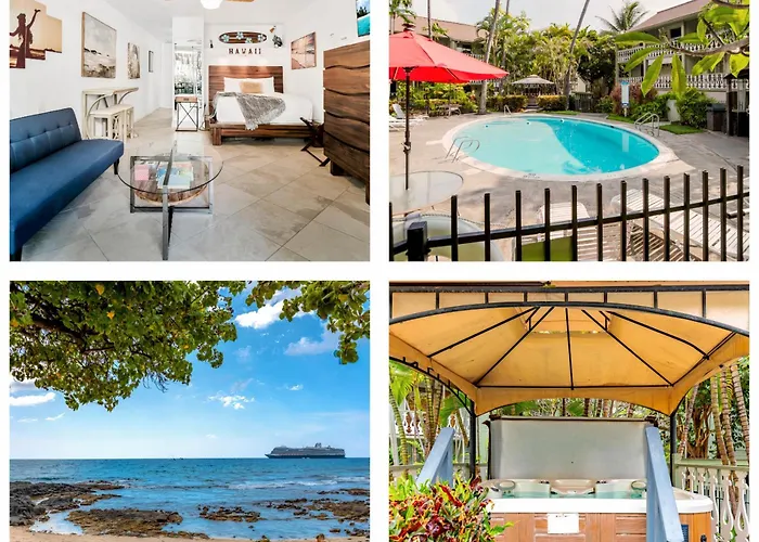 Downtown Hawaiian Paradise Condo With Hot Tub, Pool & Beach - Kona Islander Inn