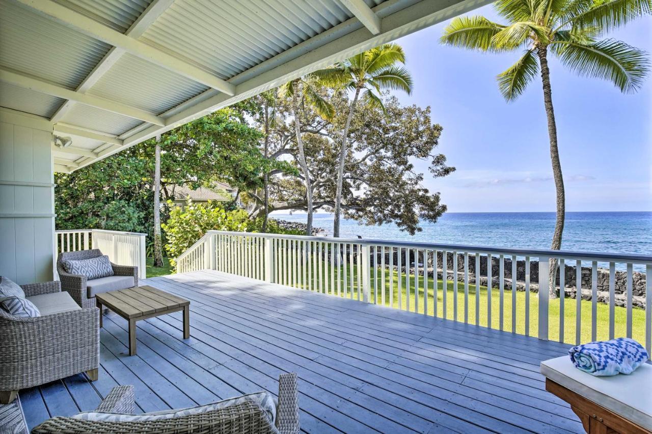 Bright And Airy House With Oceanfront Views Kailua-Kona