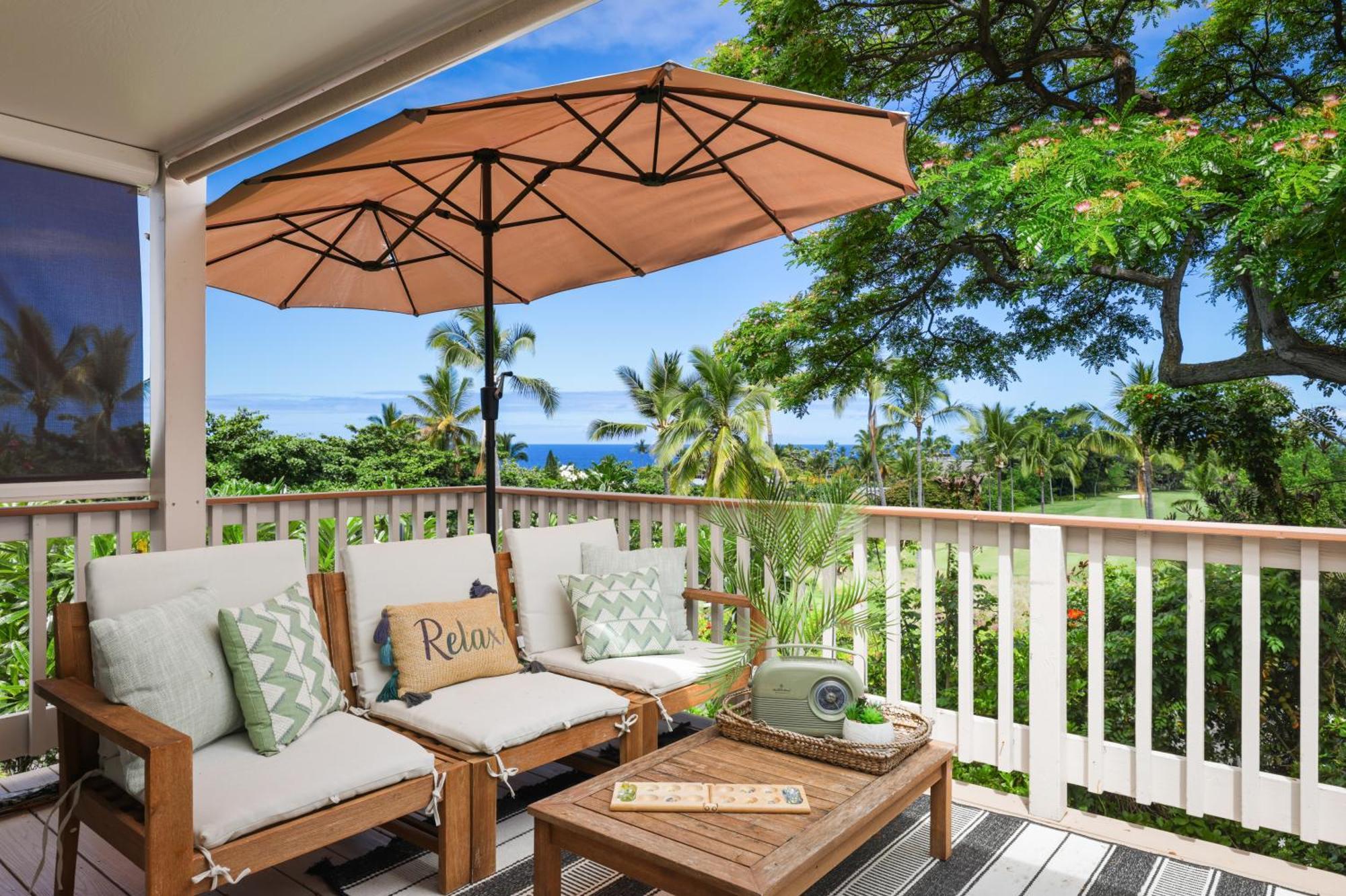 Keauhou - Entire Ocean & Sunset View Condo, 2 Lanais, Ac Apartment