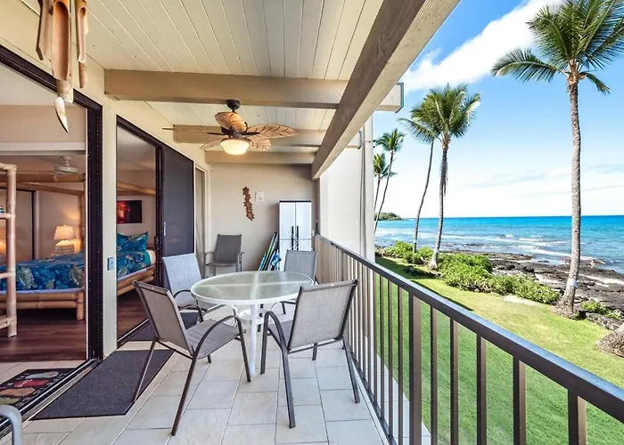 Oceanfront 1 Bedroom 2 Bathroom With Large Lanai - Kona Bali Kai 218