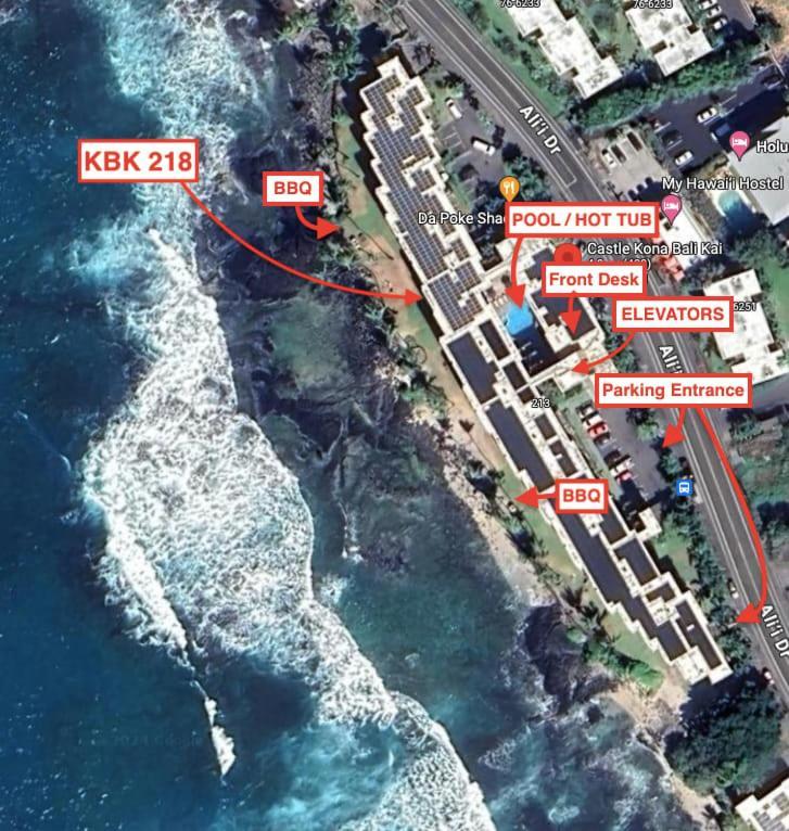 Oceanfront 1 Bedroom 2 Bathroom With Large Lanai - Kona Bali Kai 218 Kailua-Kona