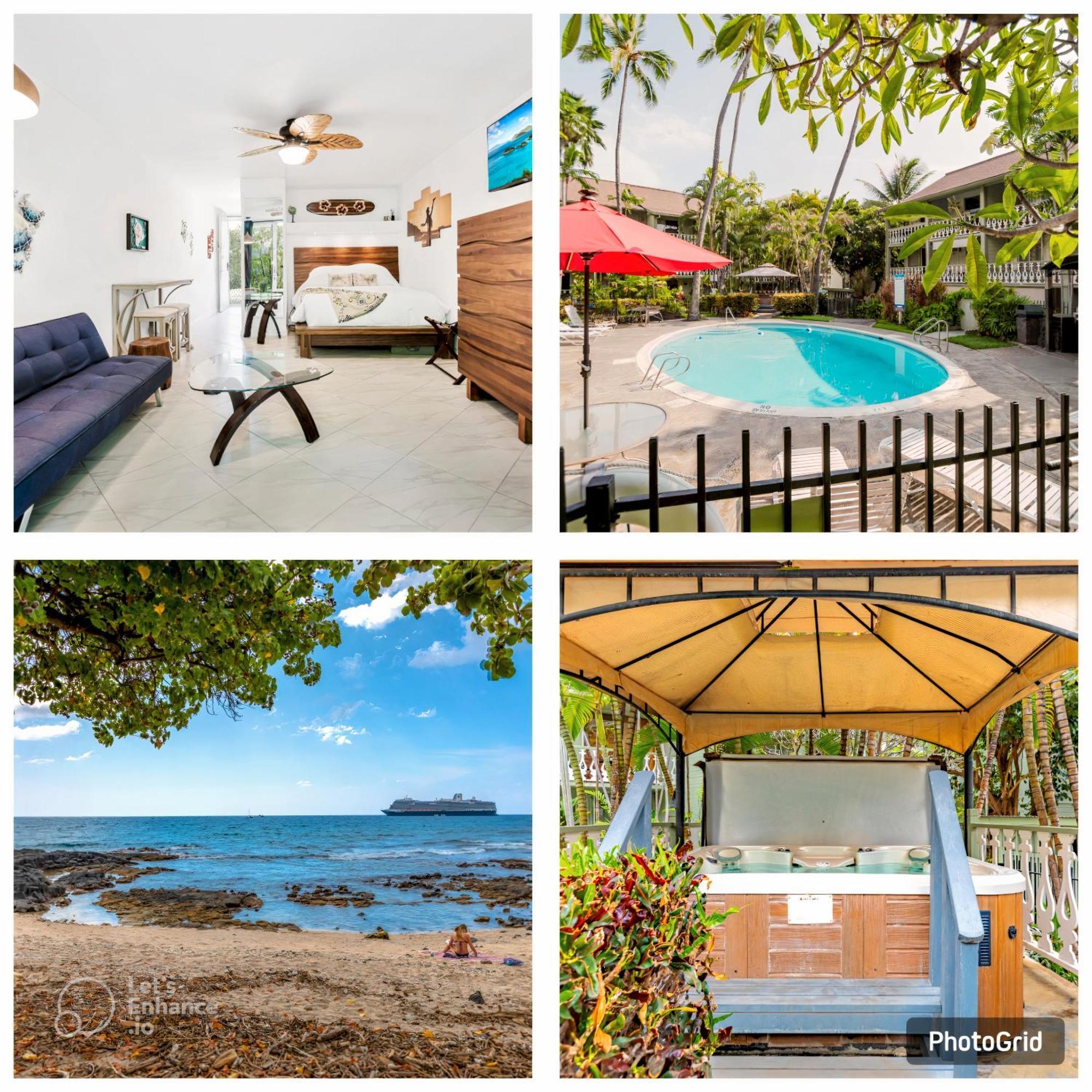 Downtown Hawaiian Theme With Hot Tub, Pool & - Kona Islander * Kailua-Kona