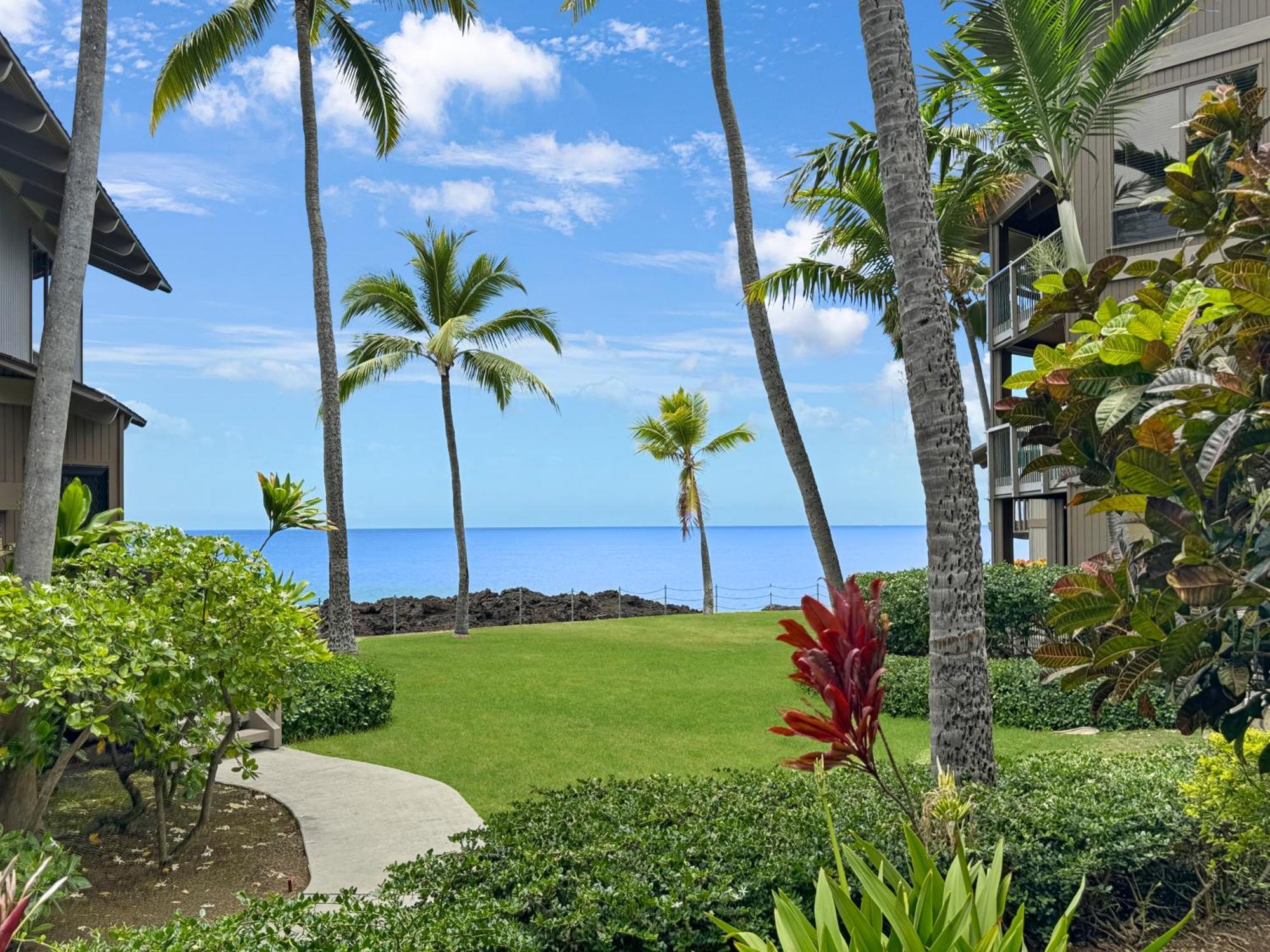 Apartment Ocean View, 2 Brm, 1st Floor, Ac, Living Kailua-Kona