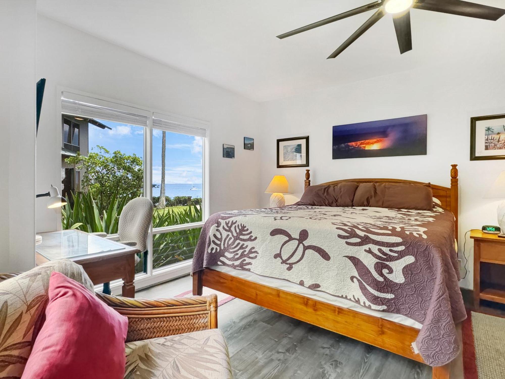 Apartment Ocean View, 2 Brm, 1st Floor, Ac, Living Kailua-Kona