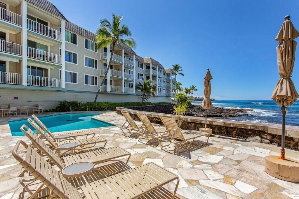 Oceanfront Stunning Views And Pool - Hale Kona Kai 407 By Casago Kona Holiday home *